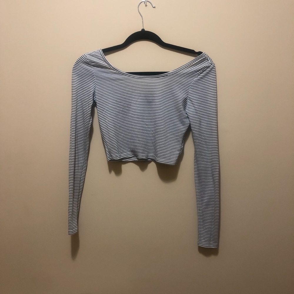 Striped crop top from Pacsun